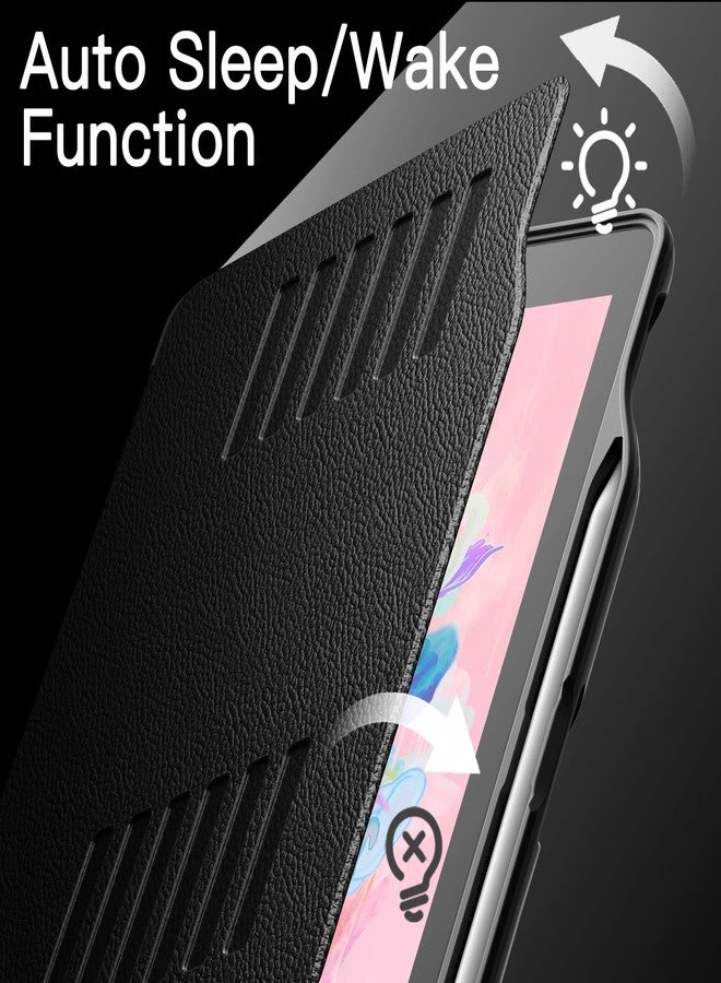 جي تيك جراب JETech لجهاز iPad مقاس 9.7 بوصة 2018/2017 (الجيل السادس/الخامس) مع حامل قلم، وحامل مغناطيسي متعدد الزوايا للحماية، ومقاوم للصدمات (أسود) - Image 5